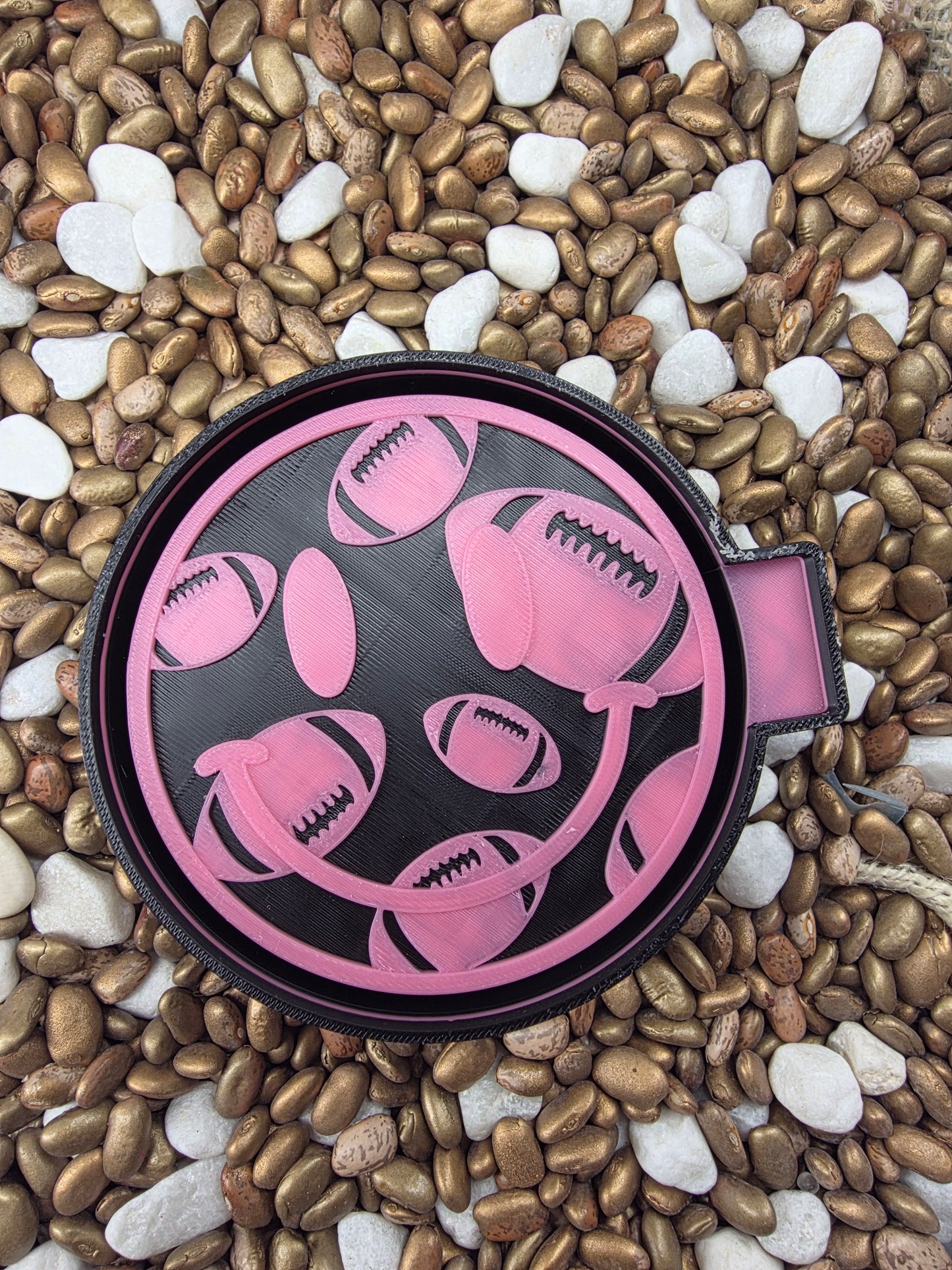 Football Smiley Face Freshie Mold
