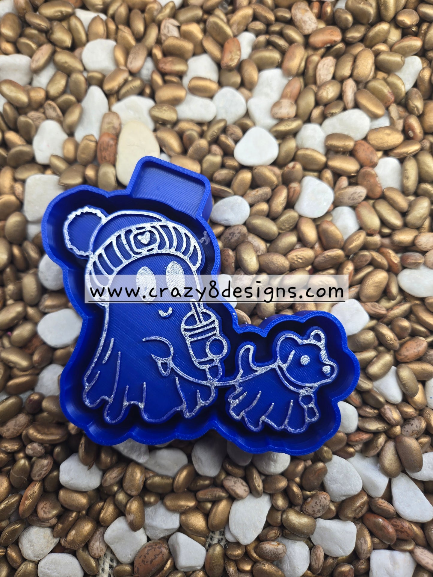 Ghost With Puppy Freshie Mold