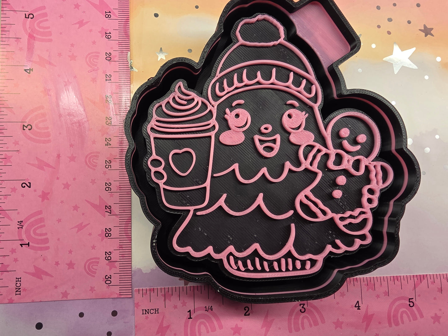 Girl Christmas Tree with Coffee Freshie Mold