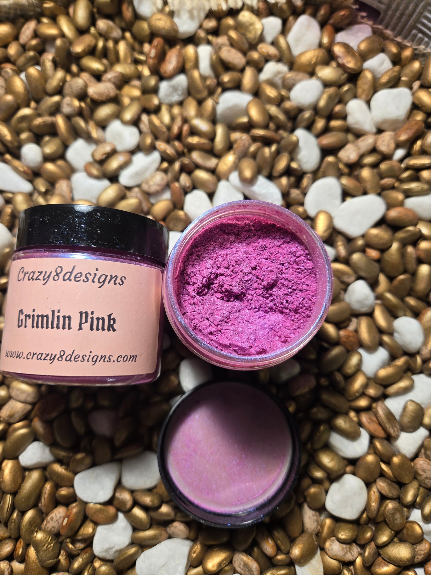 Grimlin Pink Mica Powder