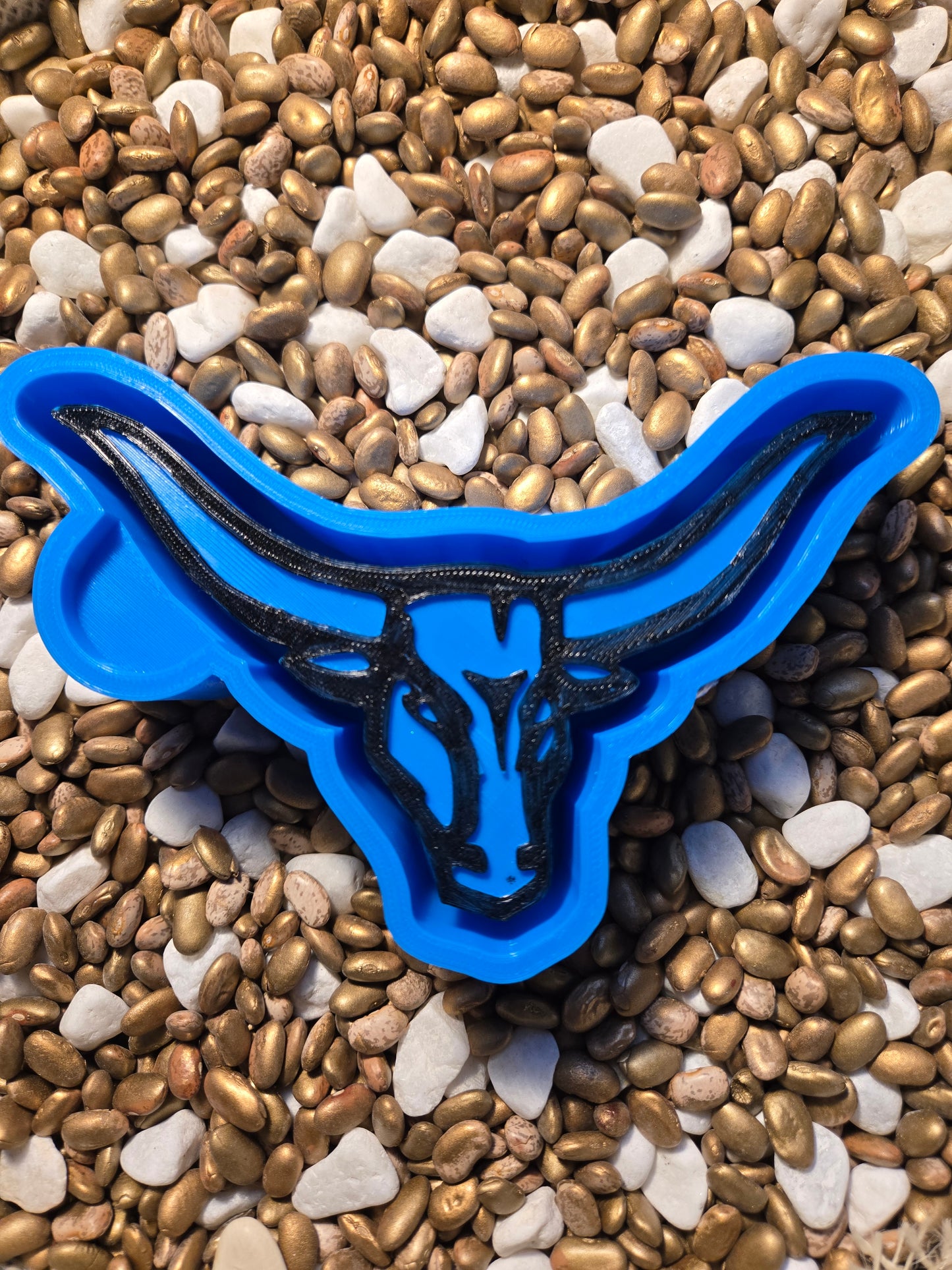 Long Horn Cow Freshie Mold