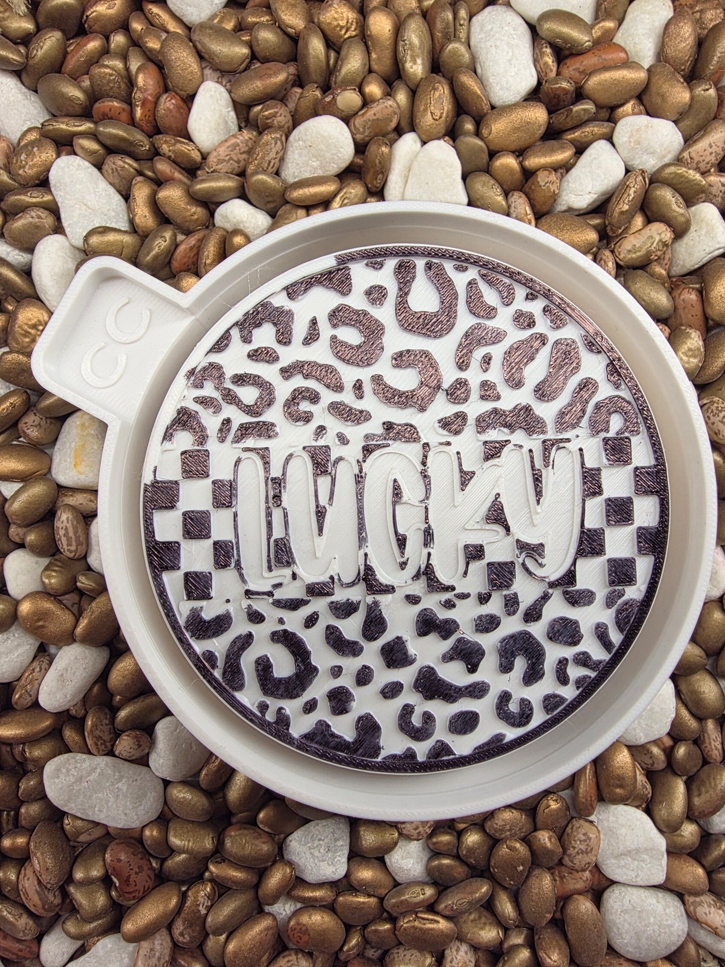 Lucky Round Camo Freshie Mold
