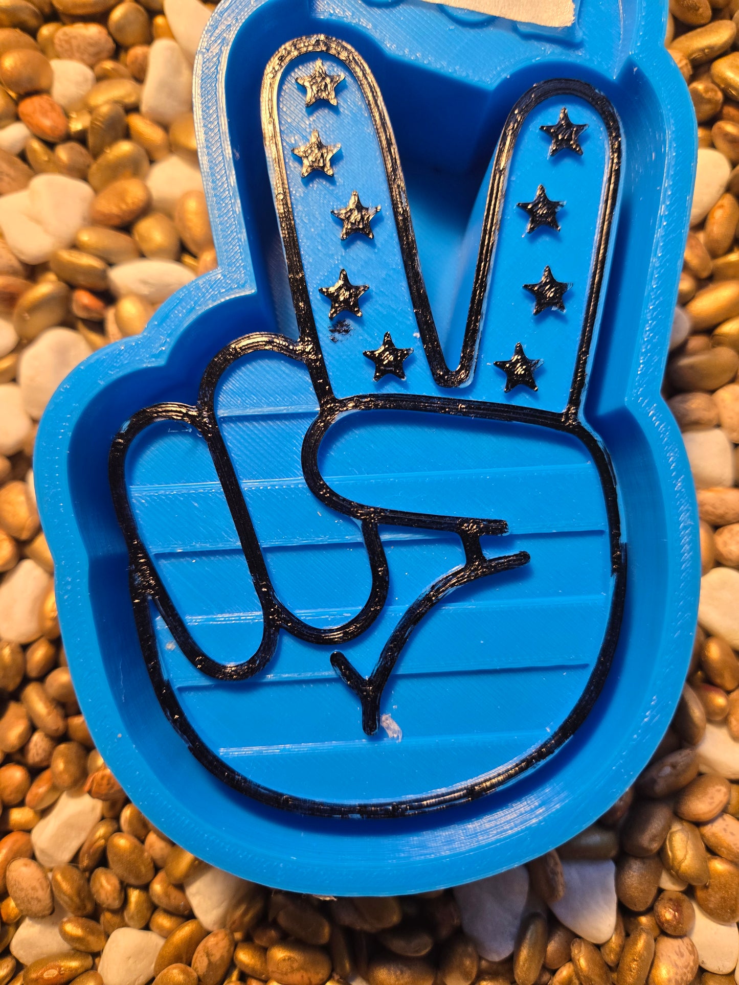 Piece Sign Freshie Mold