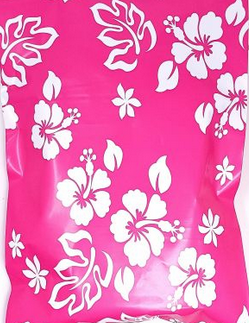 Pink Hibiscus Poly Mailers