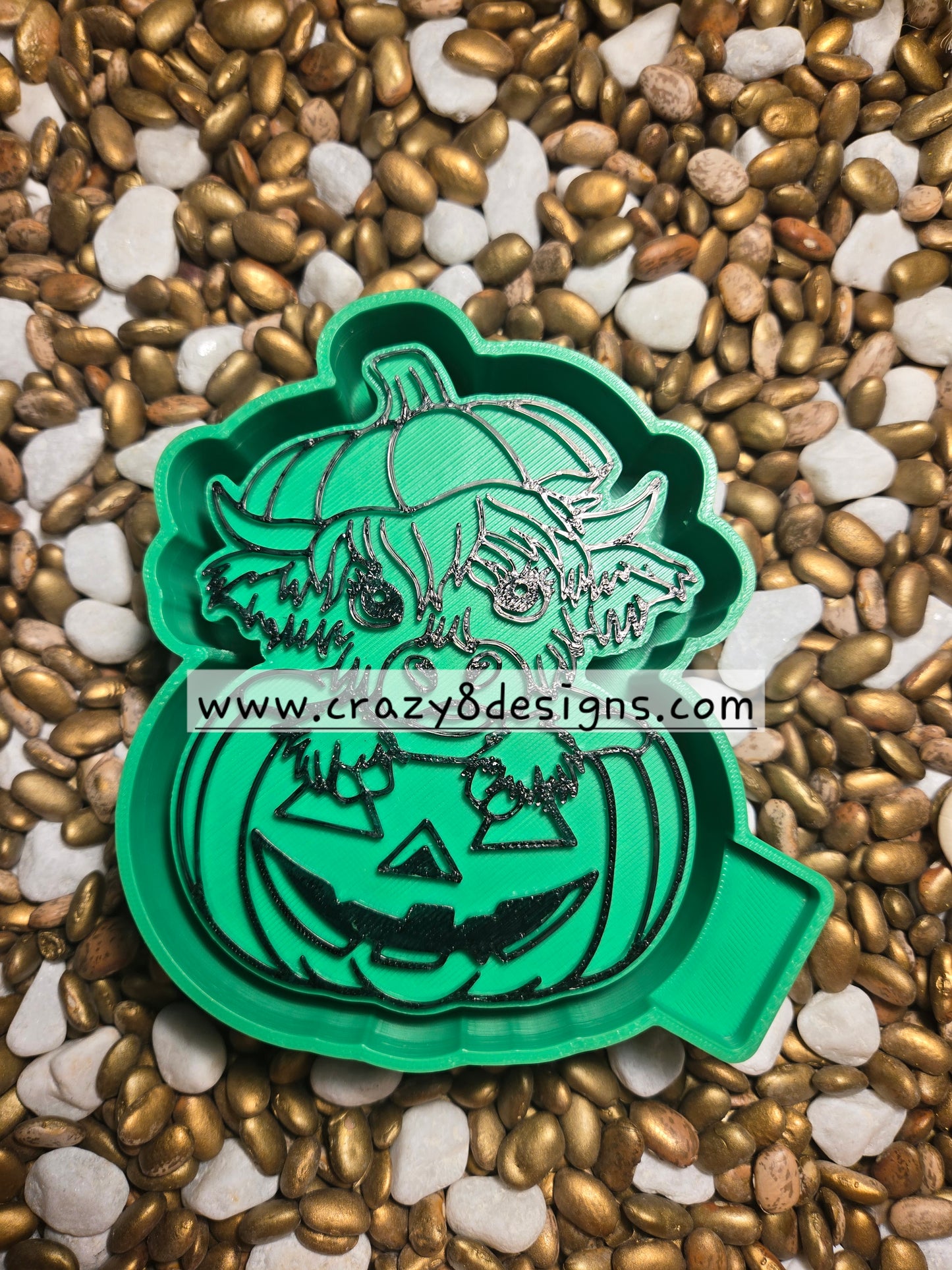 Pumpkin in Jack O Lantern Freshie Mold