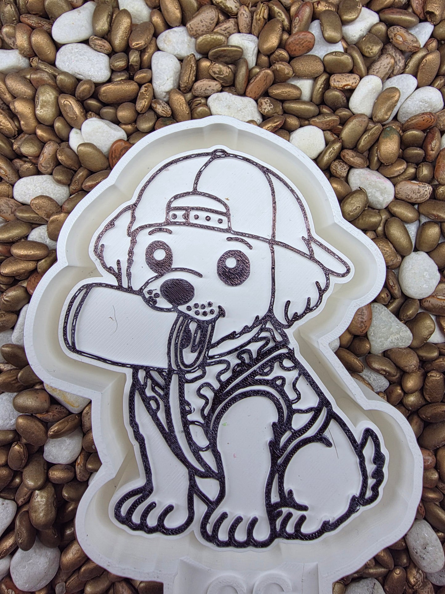 Puppy with Can Freshie Mold