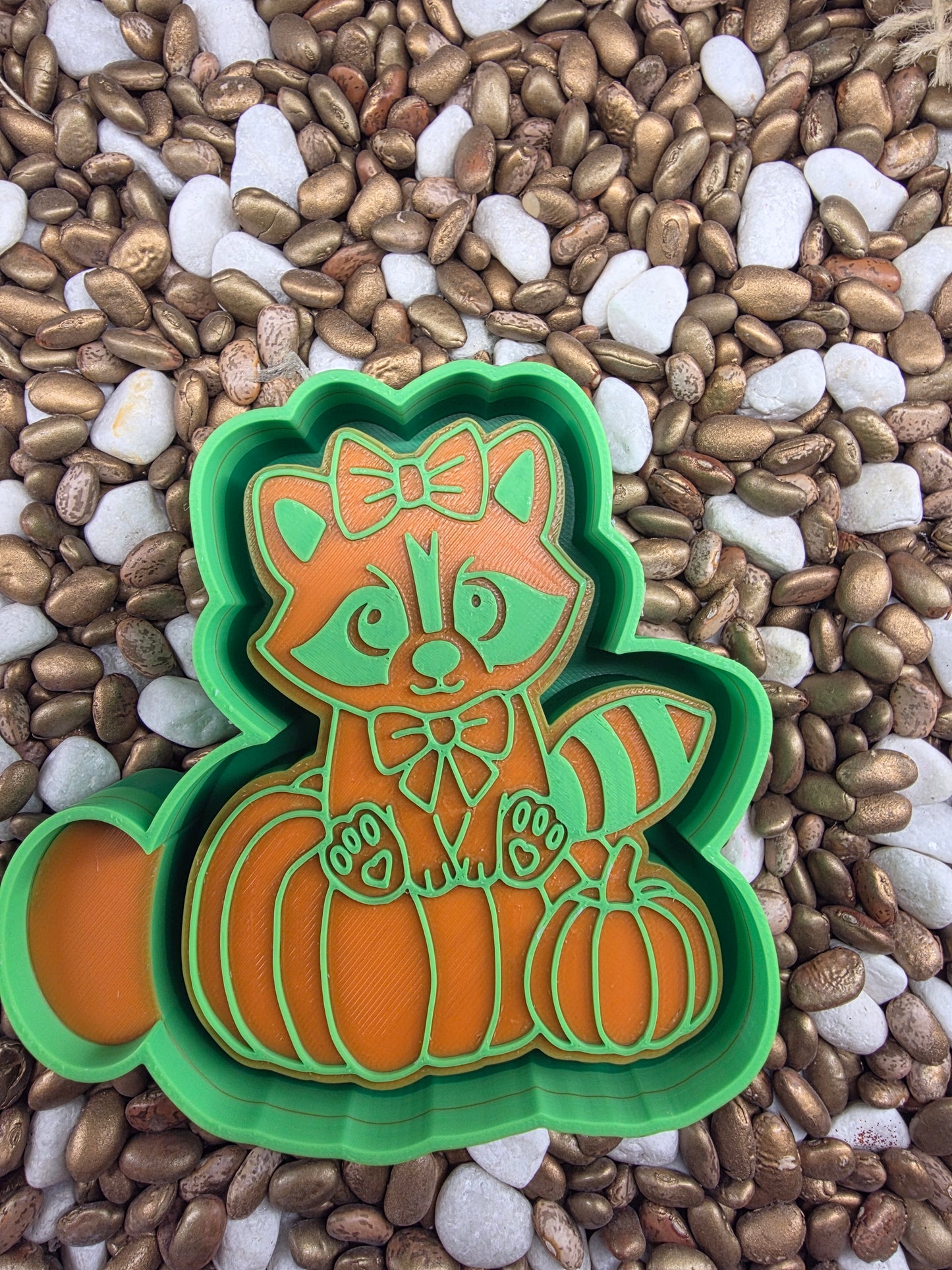Racoon Pumpkin Freshie Mold