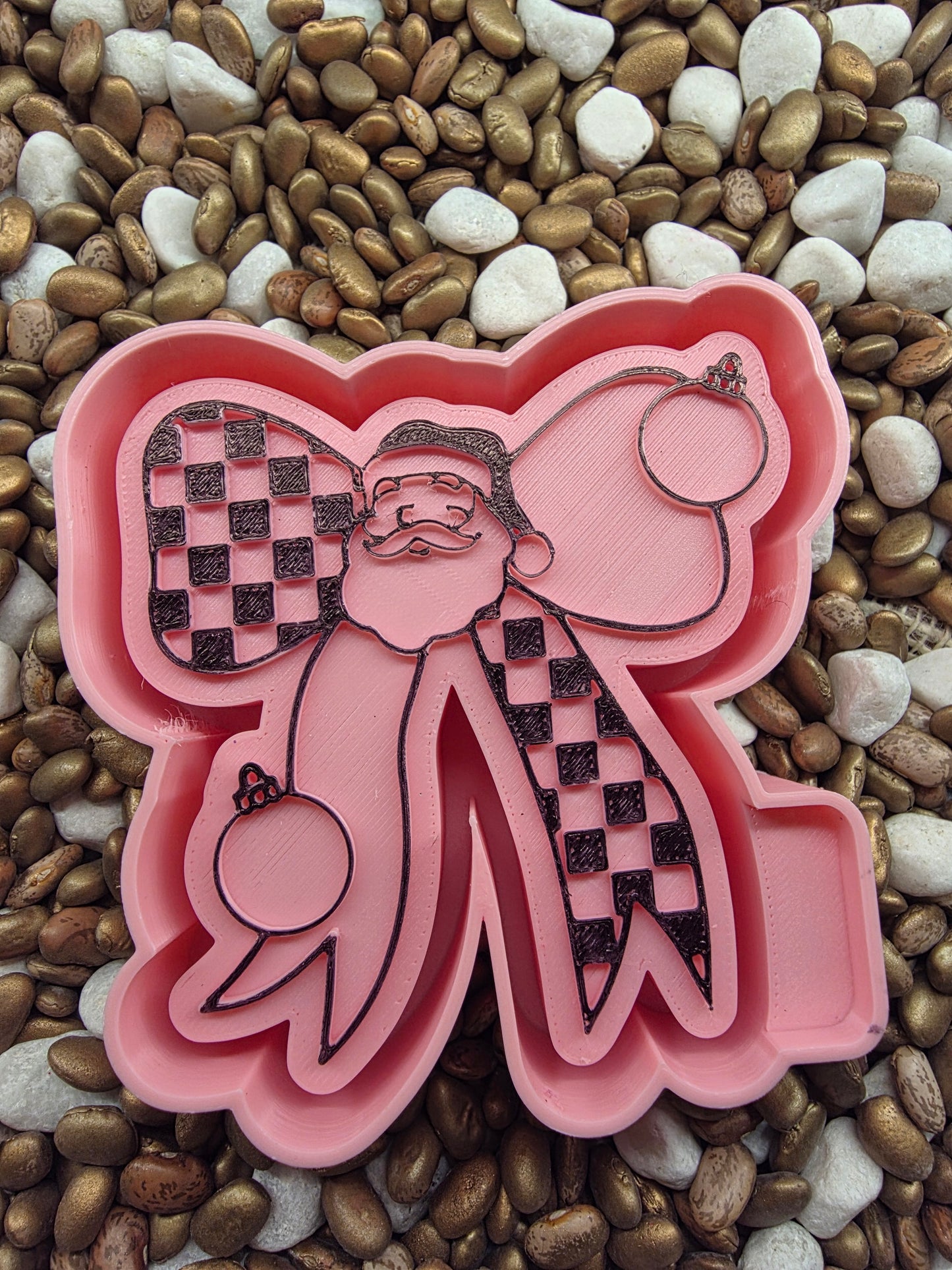 Santa Bow Freshie Mold