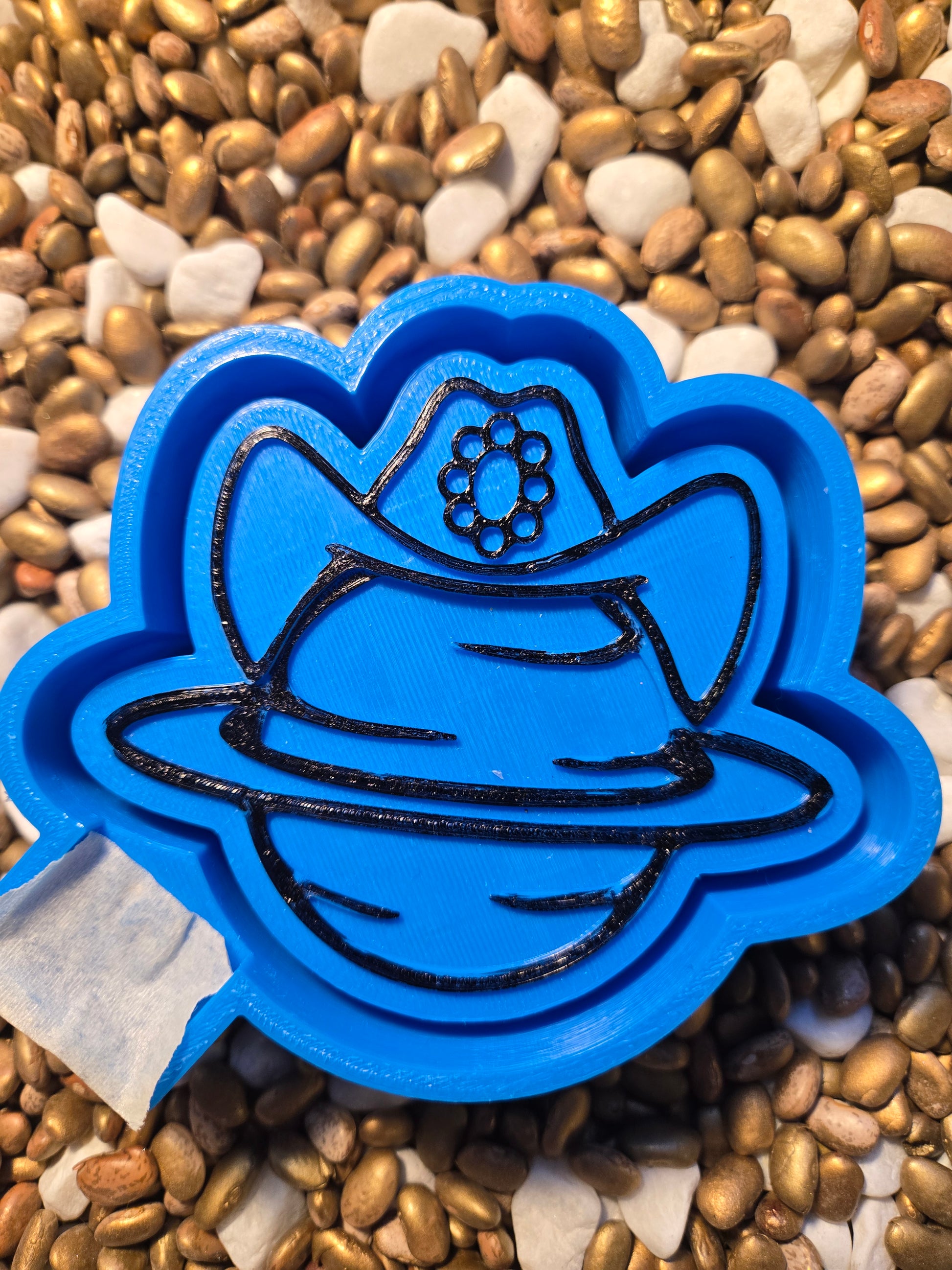 Saturn Cowboy Hat Freshie Mold