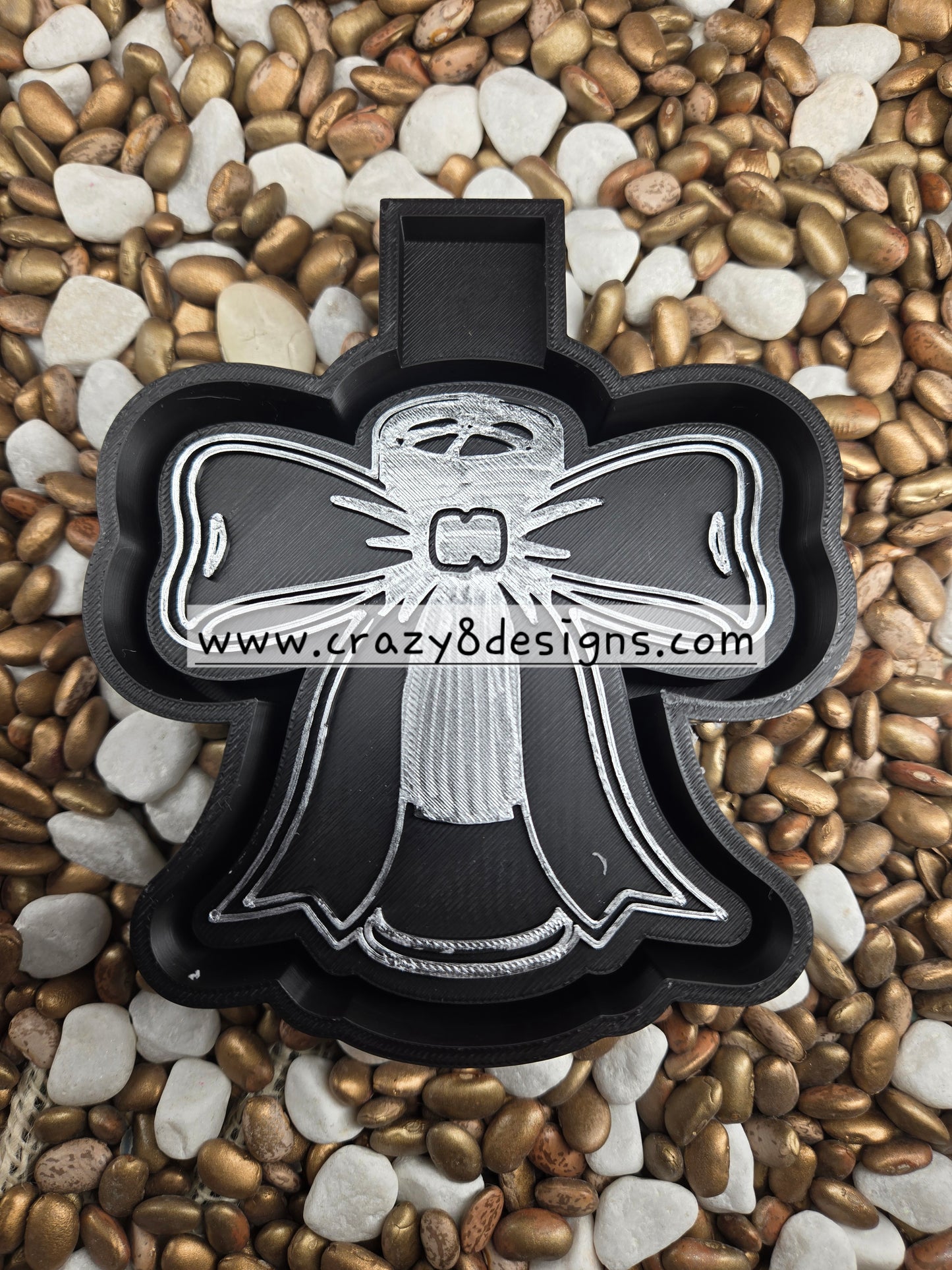 Shot Gun Shell with Bow Freshie Mold