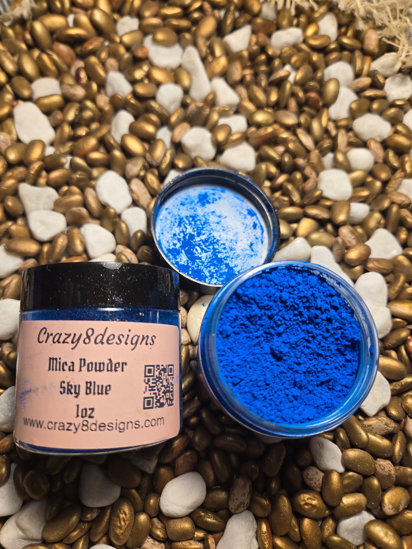 Sky Blue Mica Powder