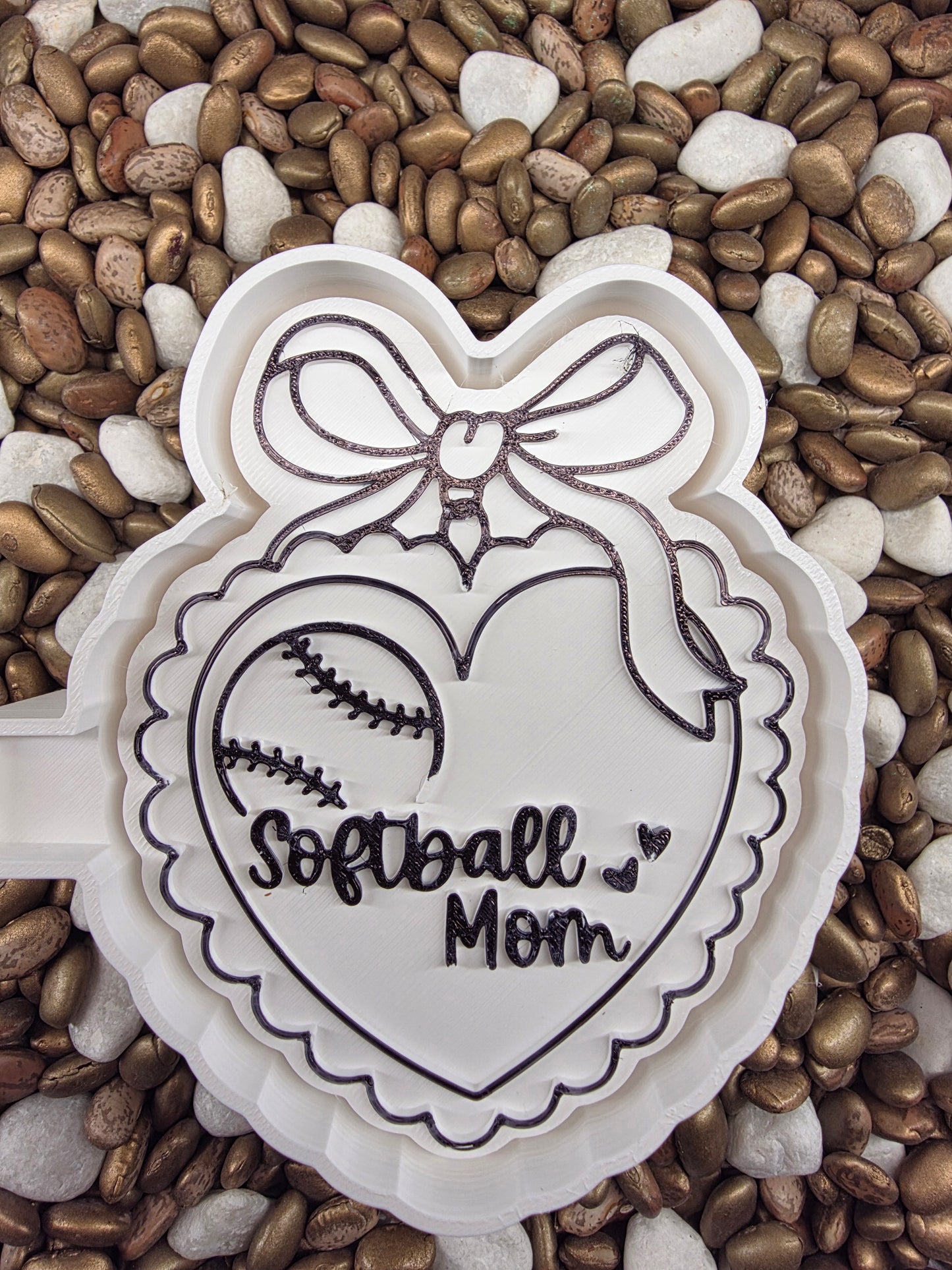 Softball Mom Heart Freshie Mold