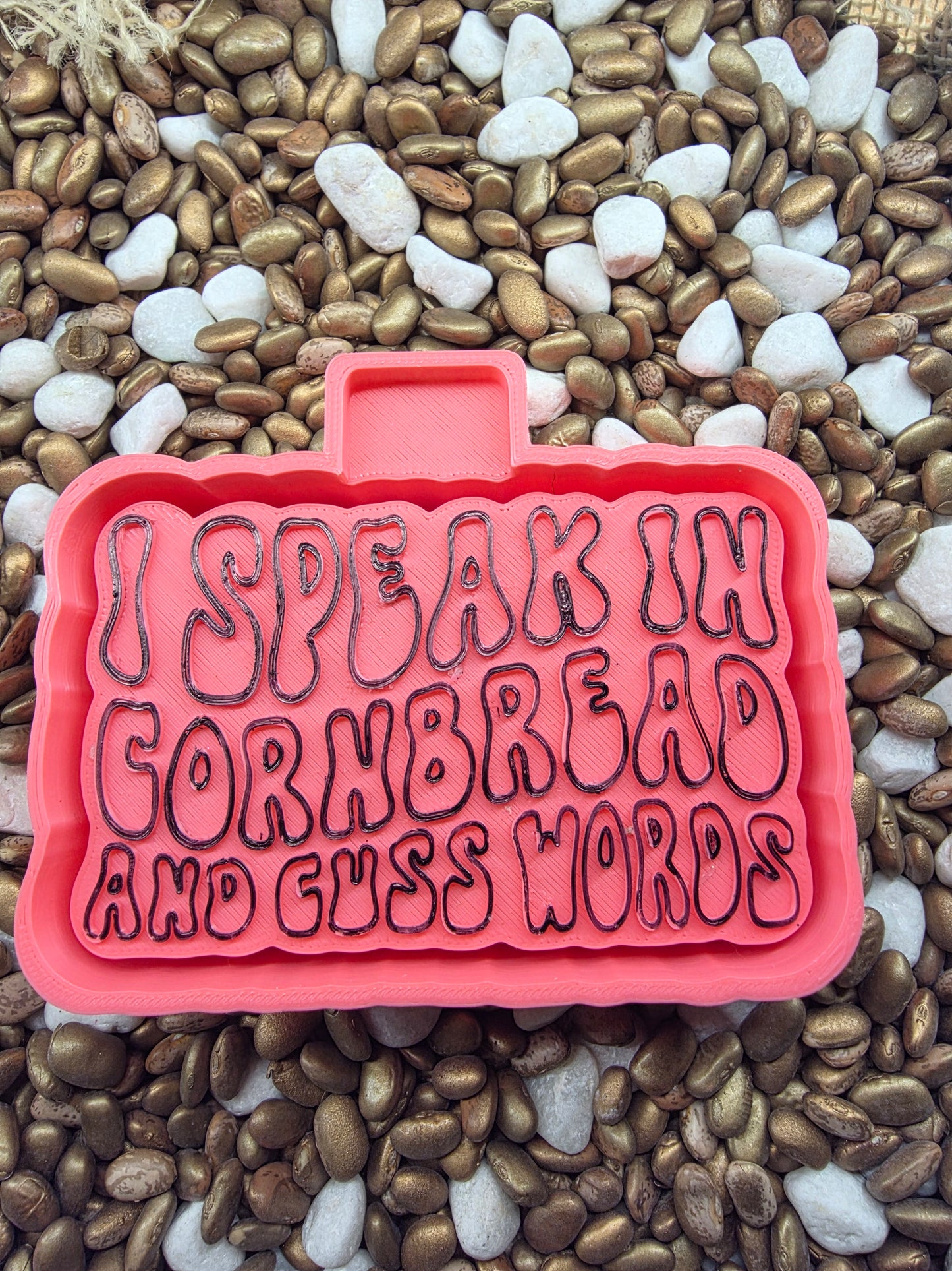 Speak in Cornbread Freshie Mold