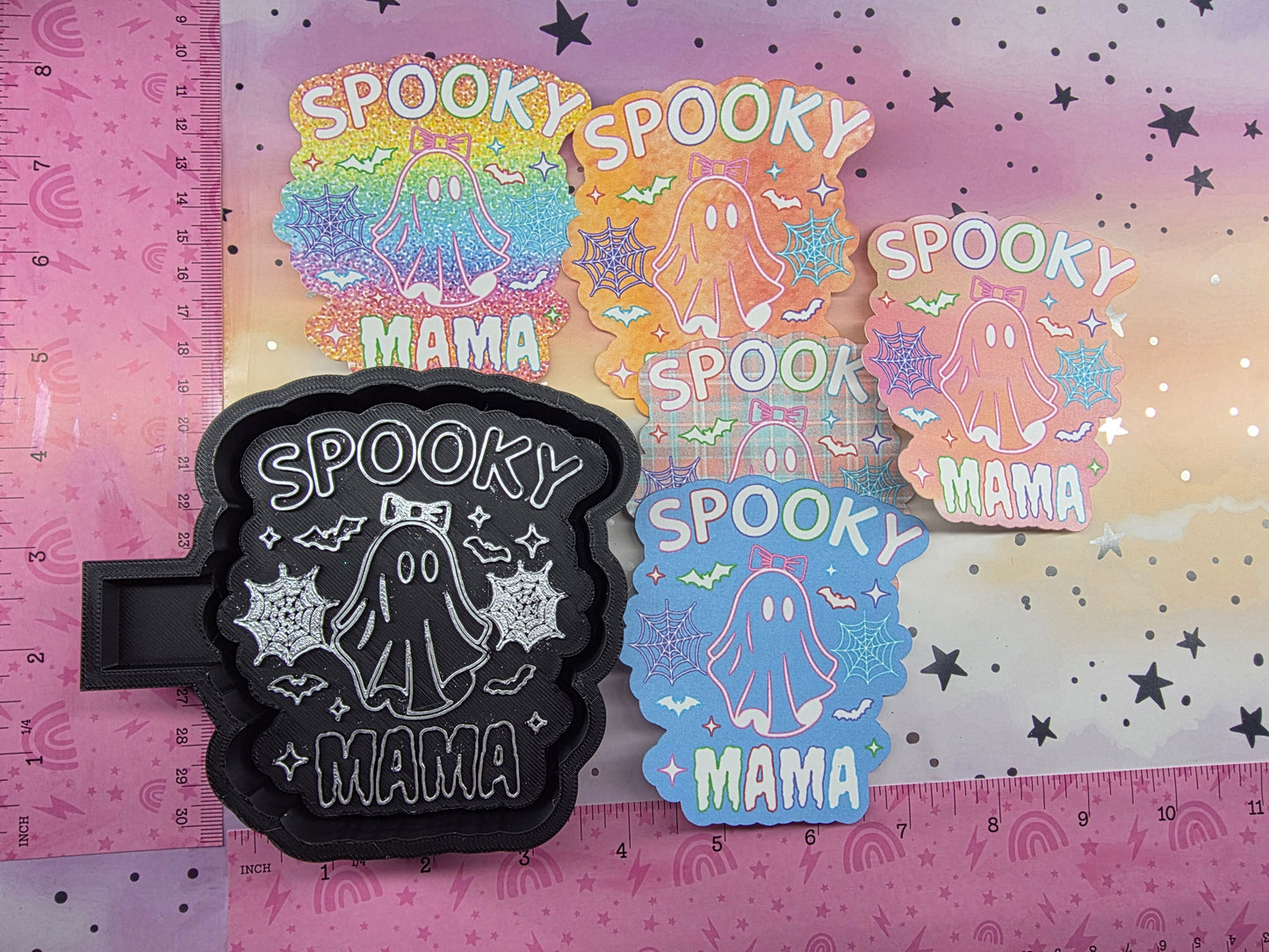 Spooky Mama Card Stock Freshie Mold