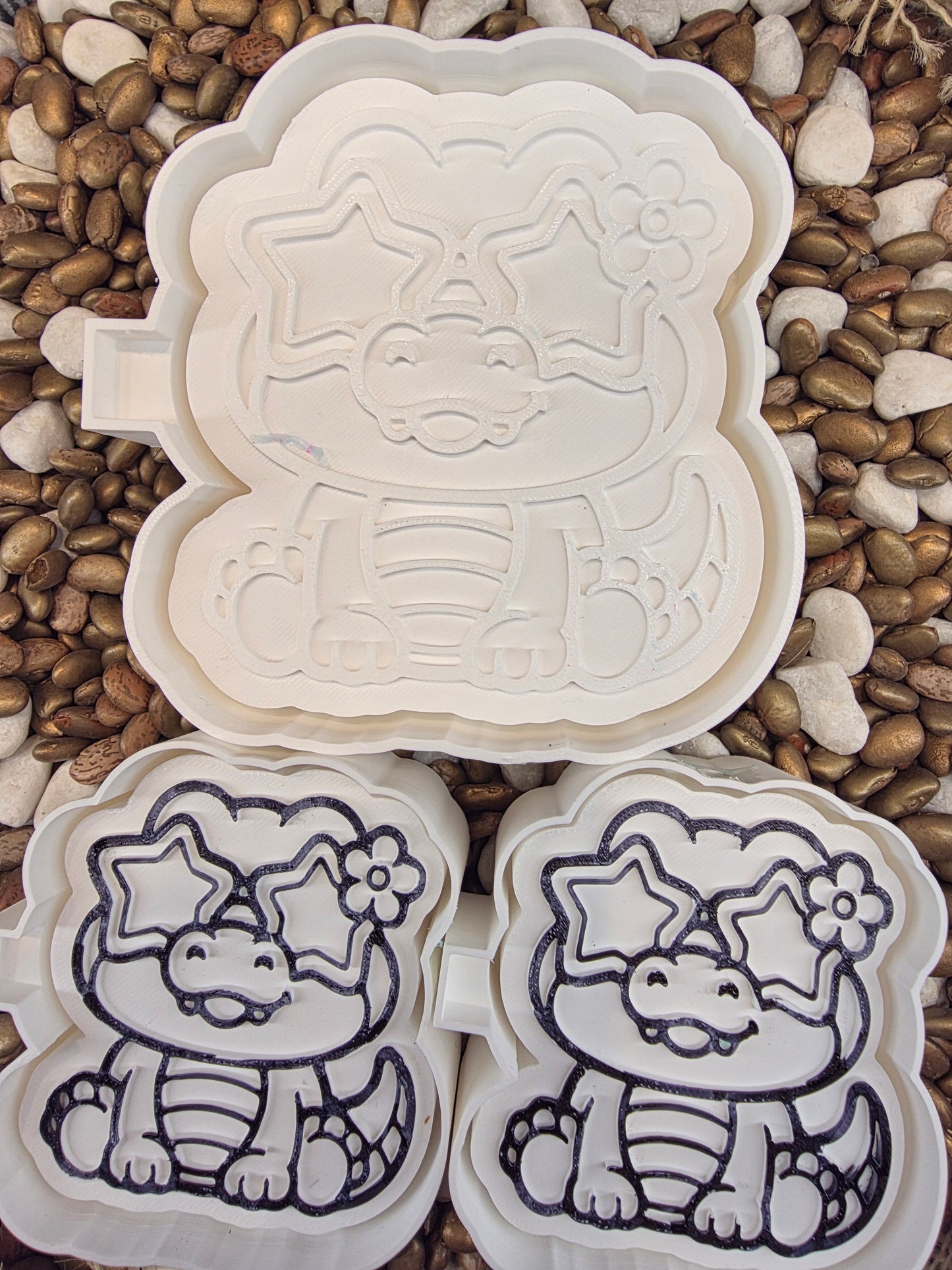 Star eyed Gator Freshie Mold/ Vent