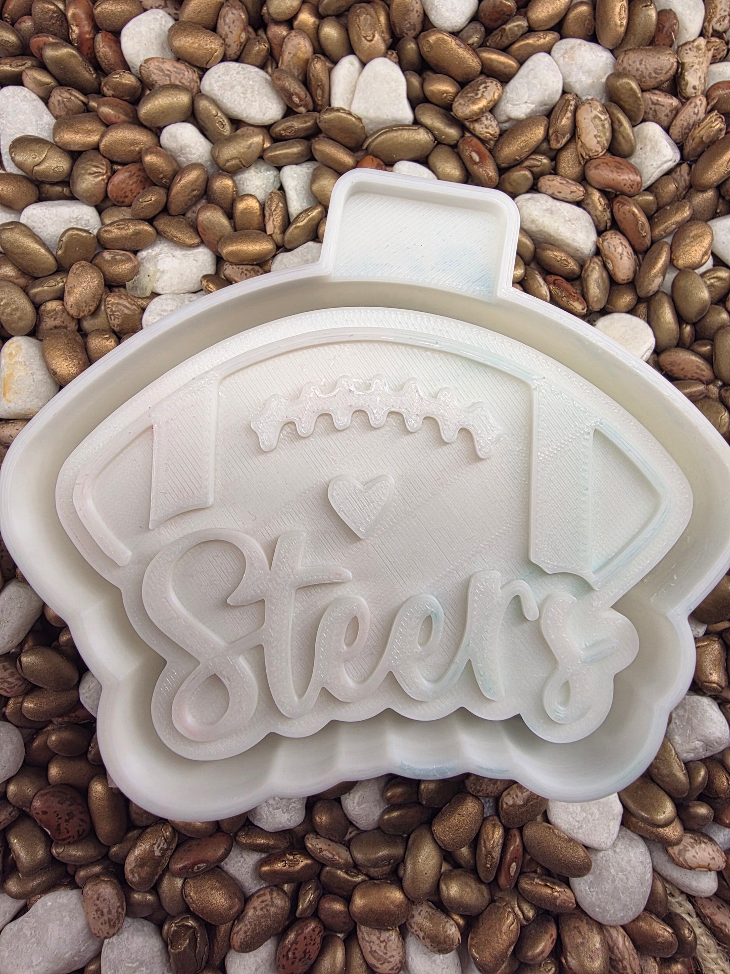 Steer Football Freshie Mold