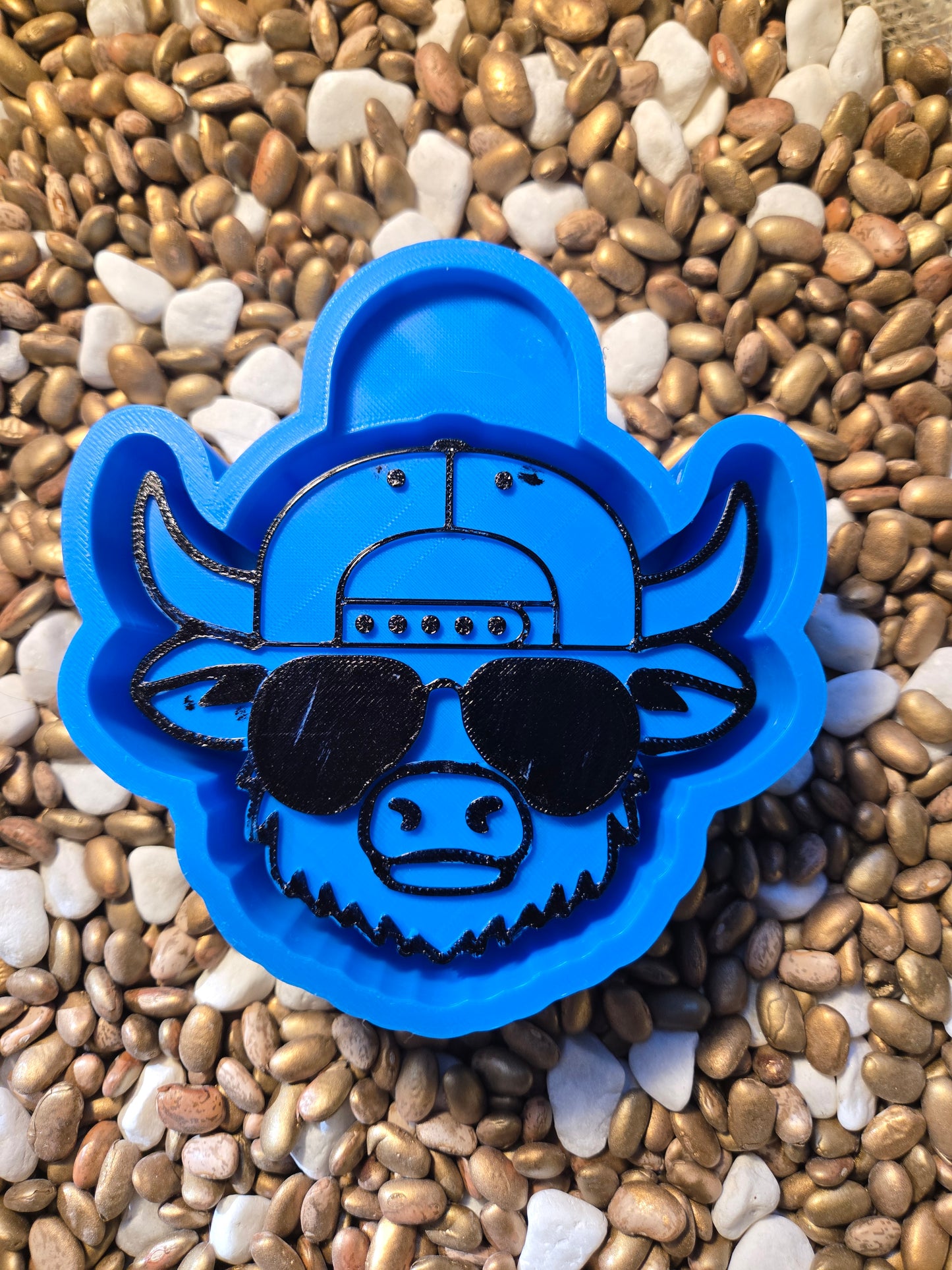 Sun Glasses Cow Freshie Mold