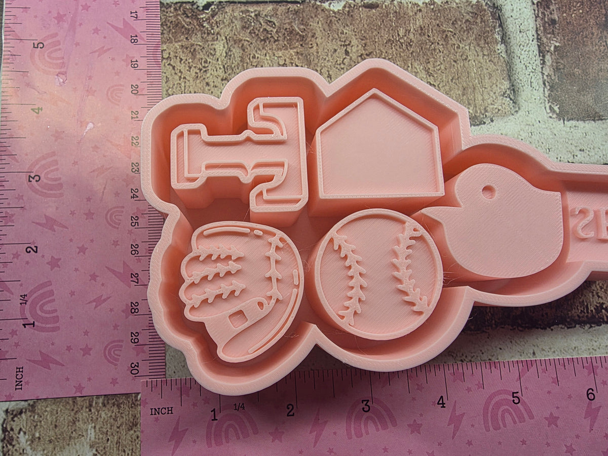 Texas Baseball Charmy Freshie Mold