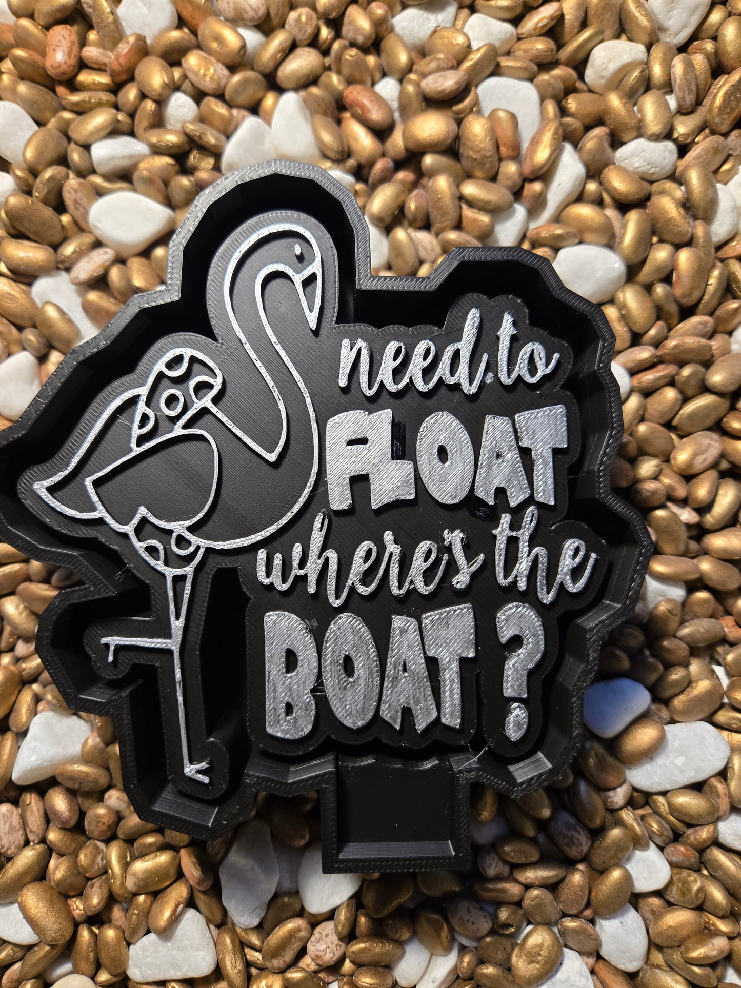 Where's the Boat Flamingo Freshie Mold