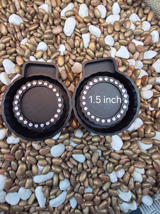 1.5" Rounds with dots Freshie Mold