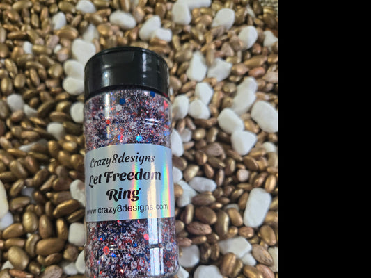 2 Oz bottle of Let Freedom Ring Glitter