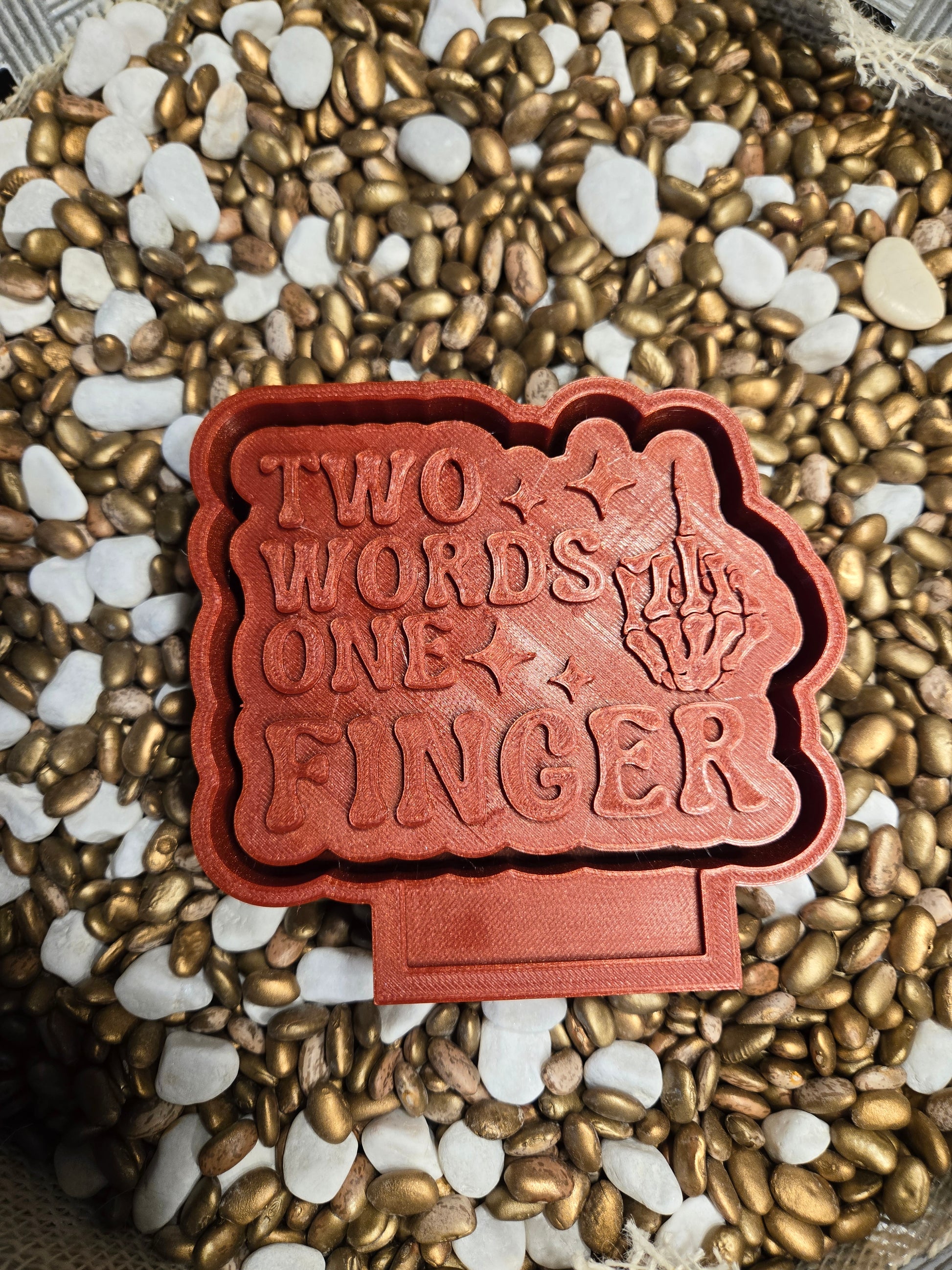 Two Words one Finger Mold