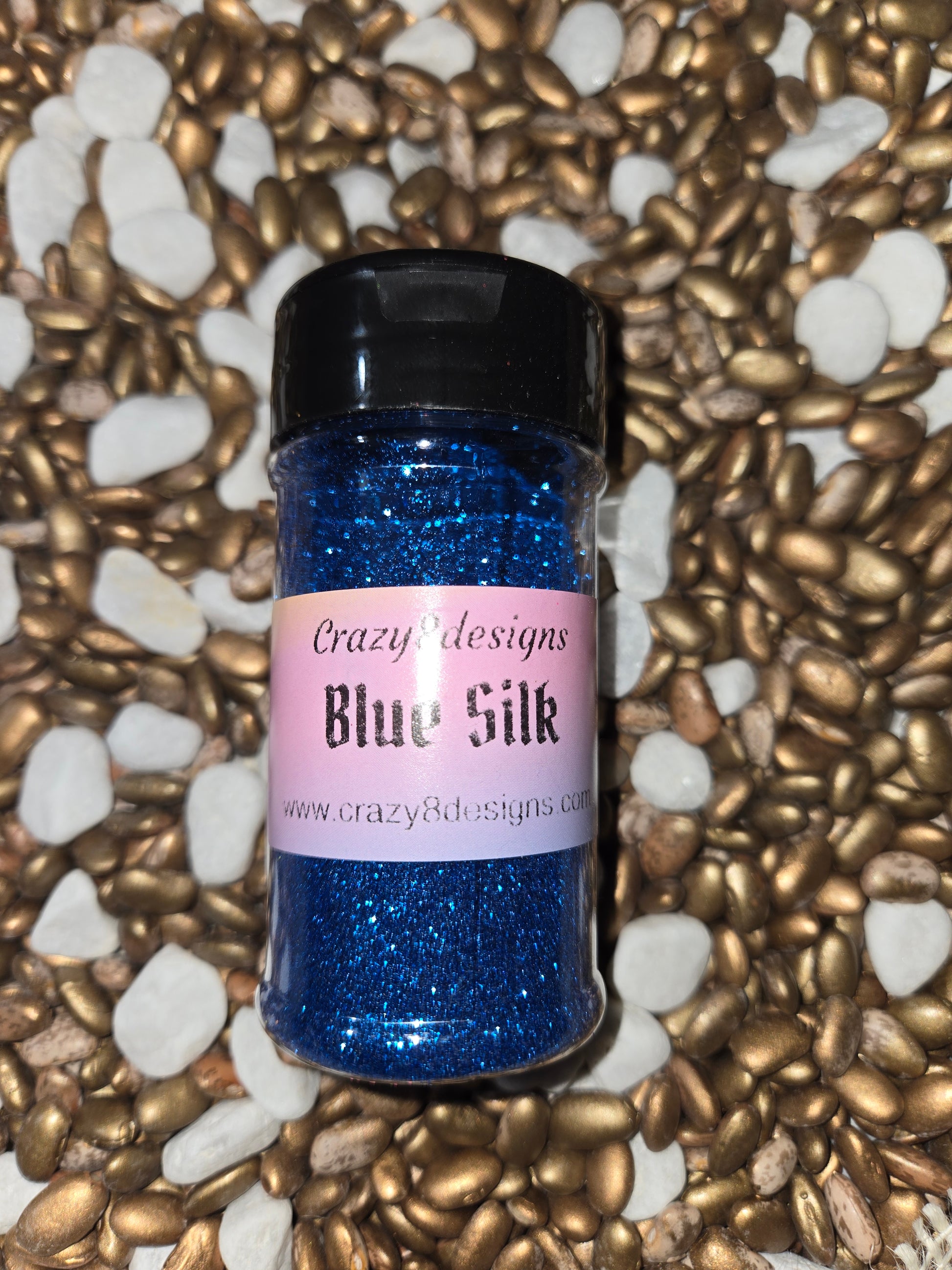 Blue Silk Glitter