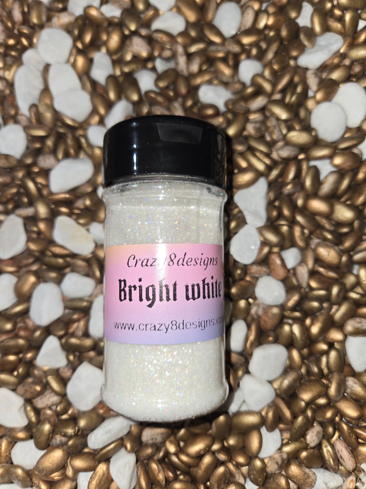 Bright White Glitter