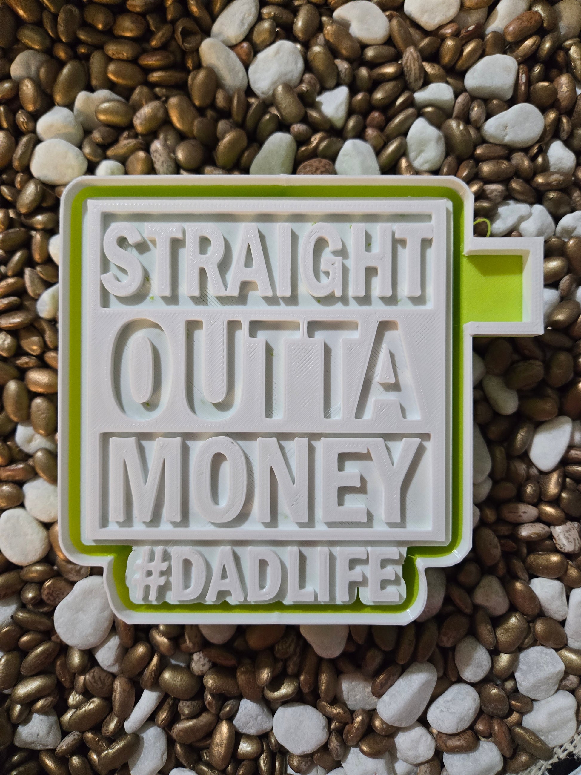 Dad Out of Money Freshie Mold