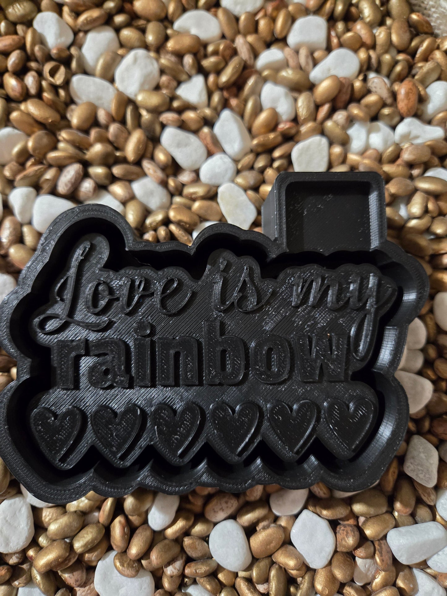 Love is my rainbow Freshie Mold