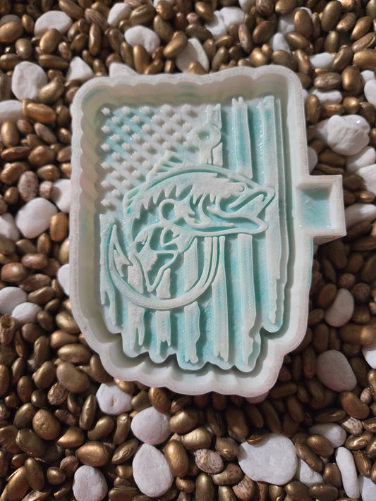 Flag Fishing Freshie Mold