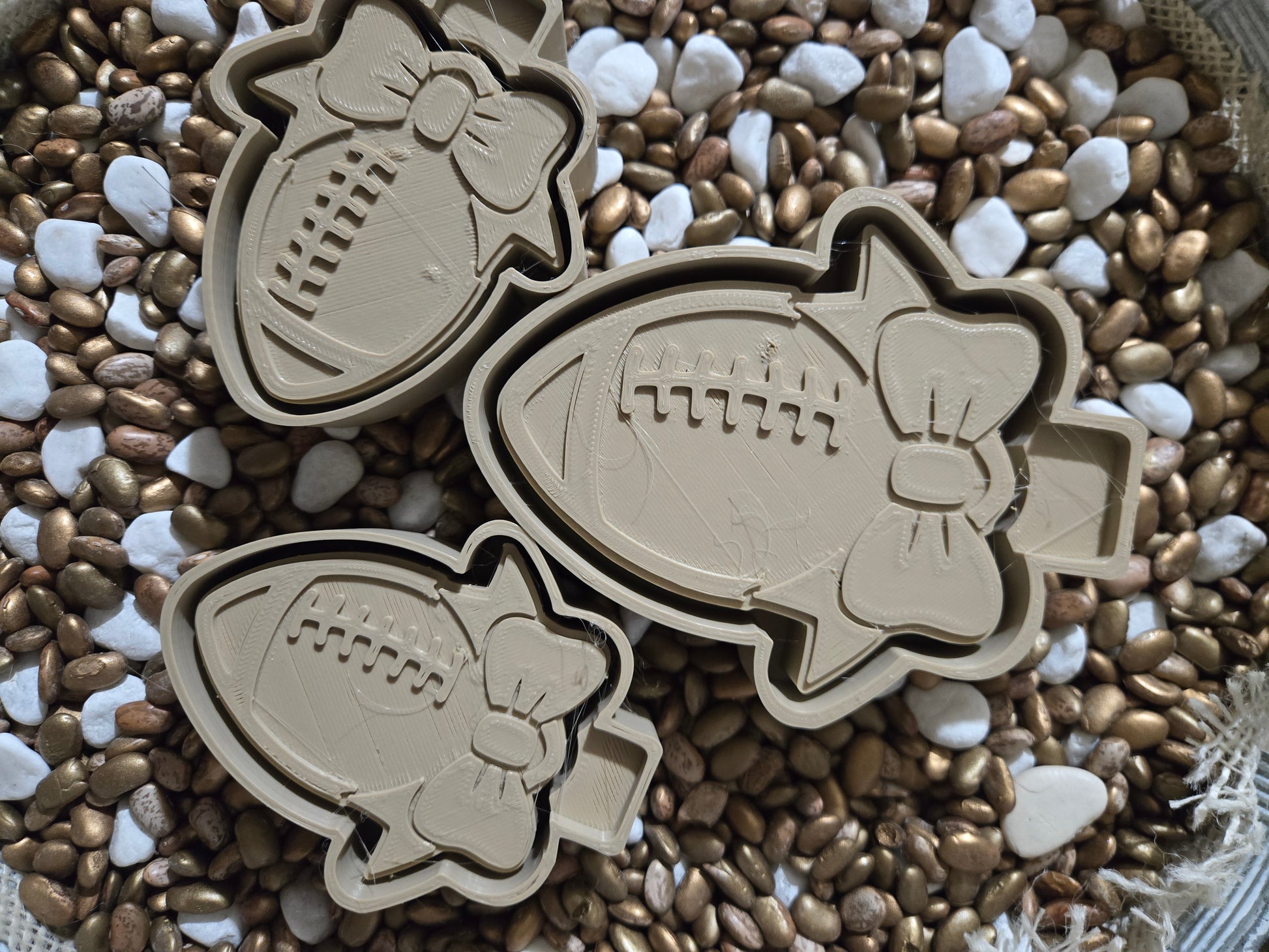 Football Bow Freshie Mold