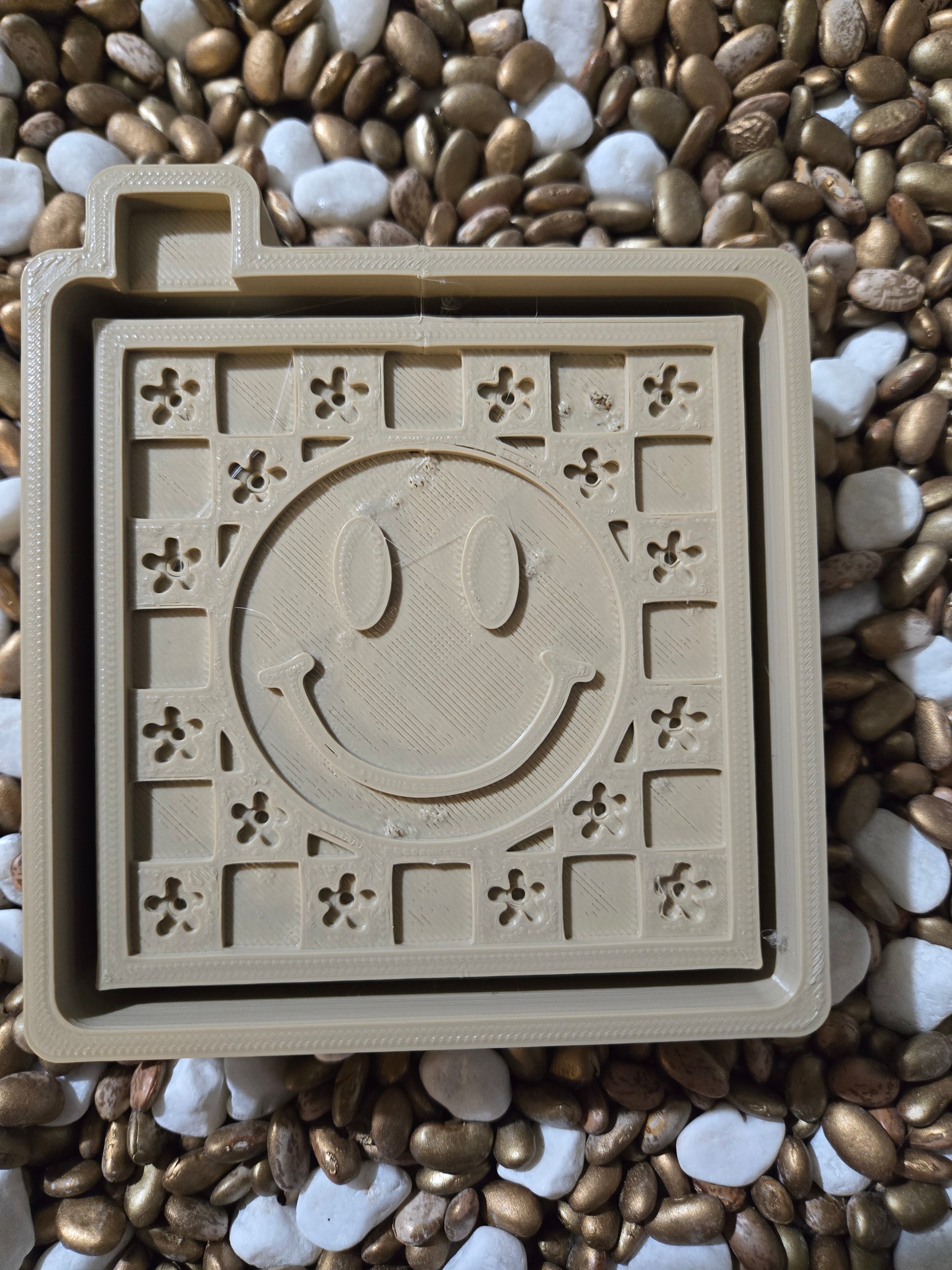 Square Smiley Face Freshie Mold