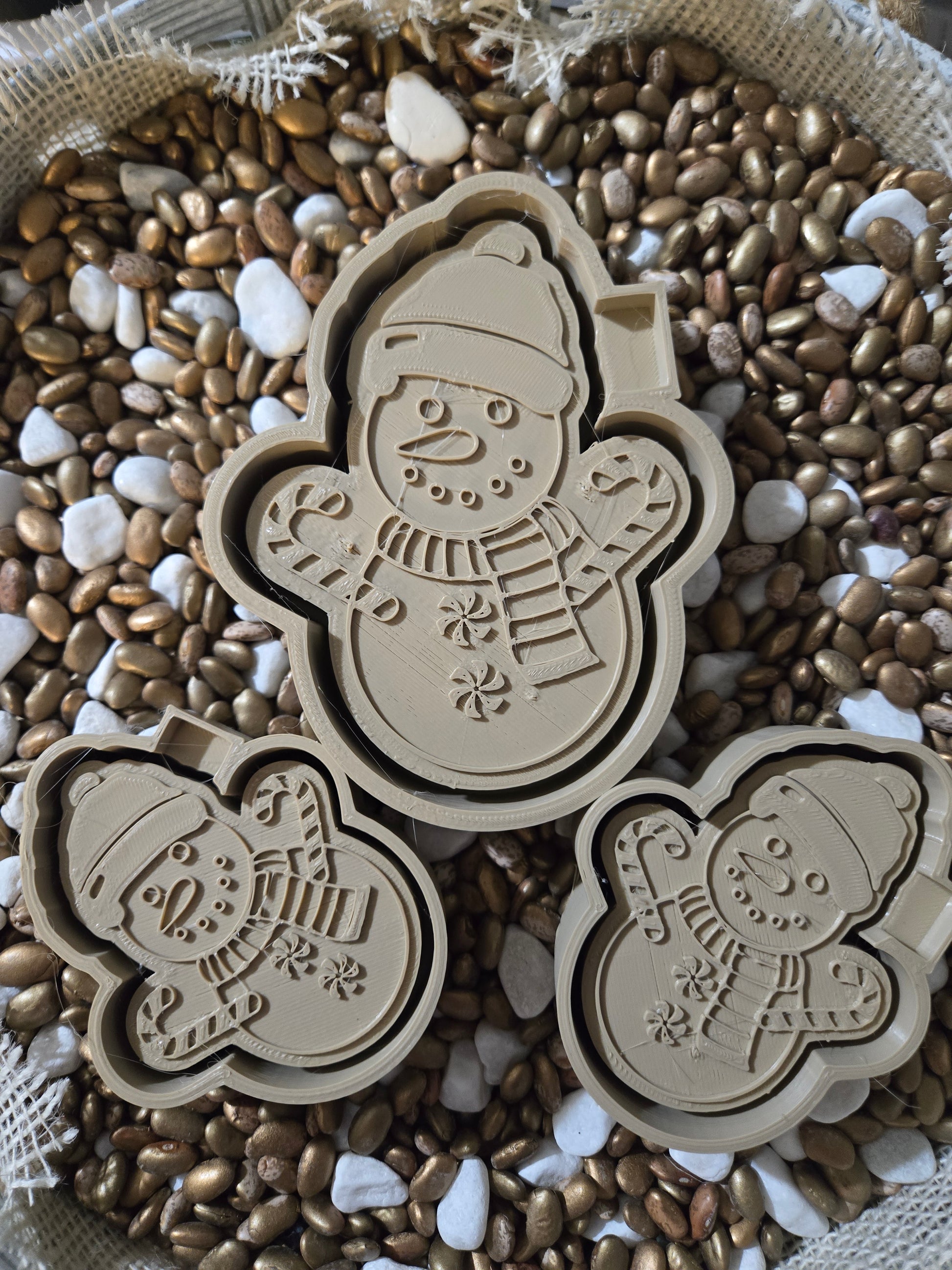 Snowman Freshie Mold and/or Vent Clip Molds