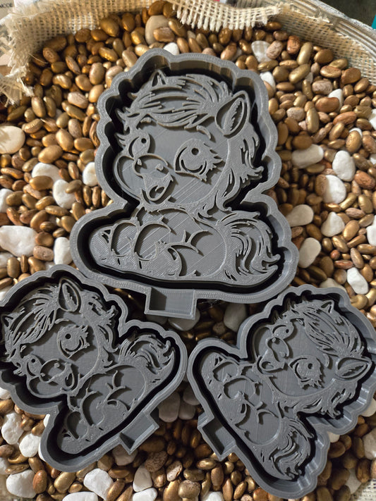  Little Horse Freshie Mold and/or Vent Clip Molds