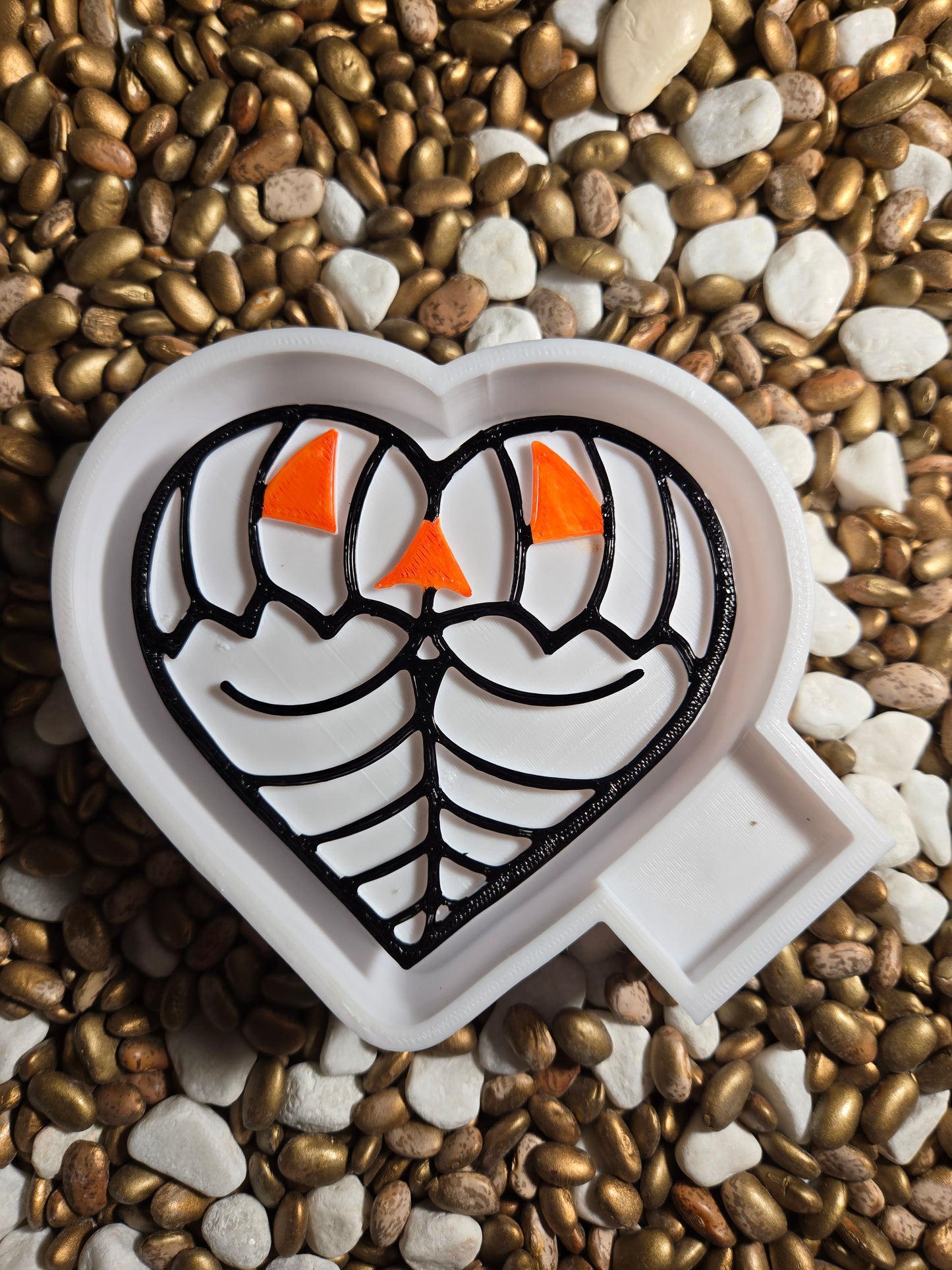  Pumpkin Booty Heart Freshie Mold 