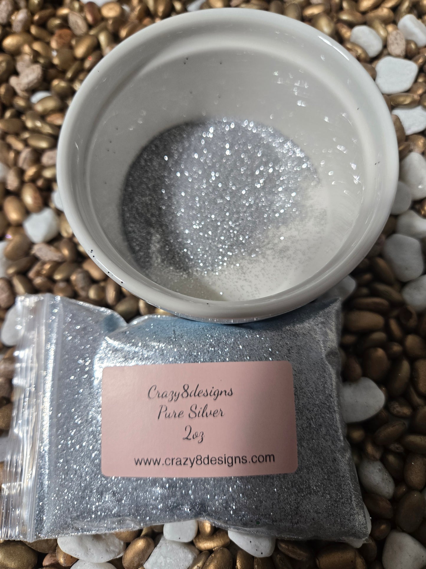 Pure Silver Glitter