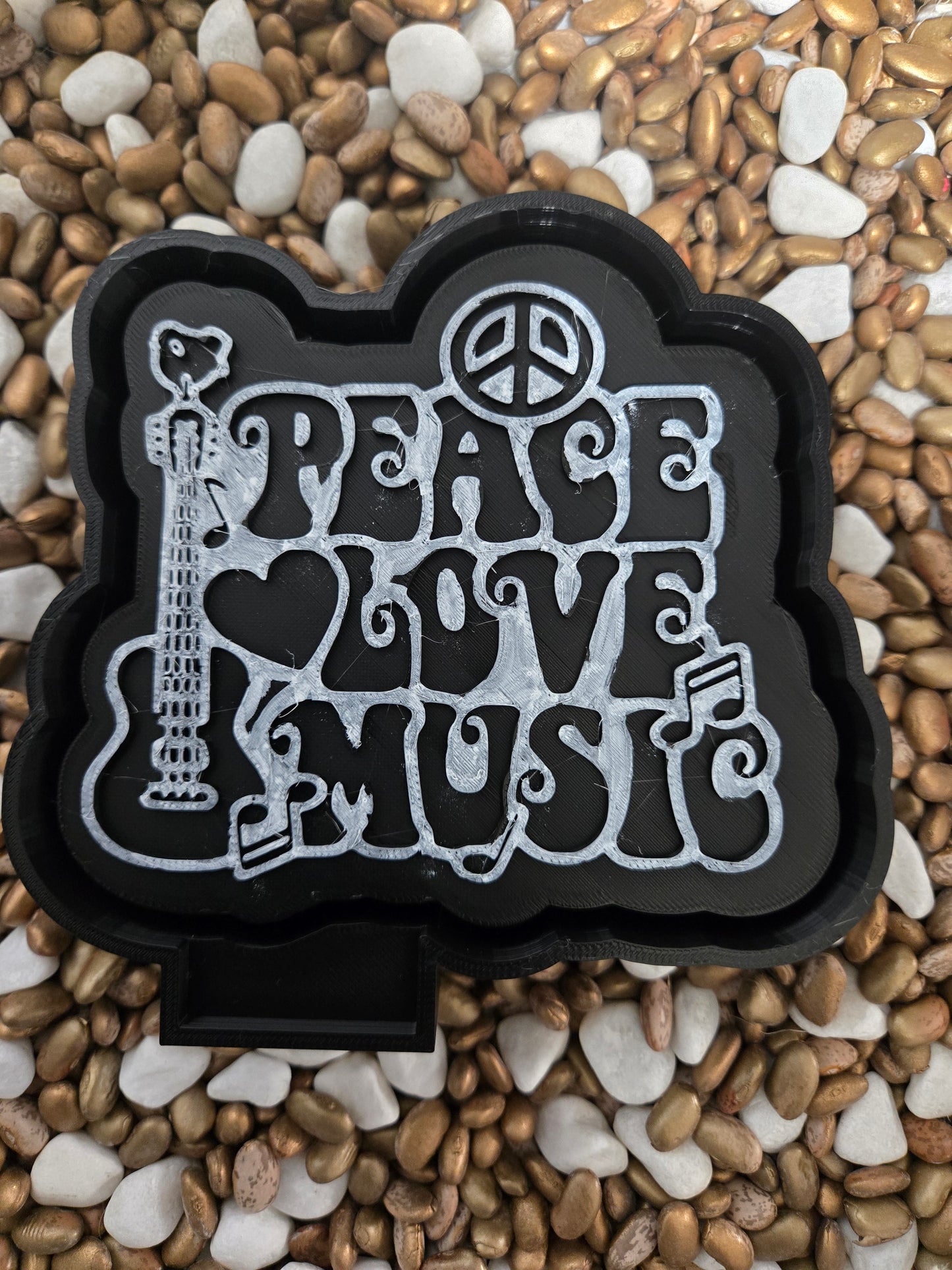  Peace, Love and Music Freshie Mold