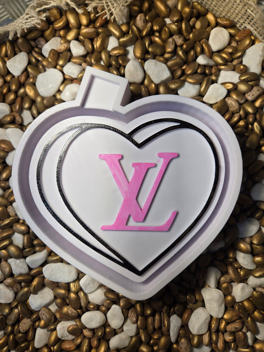 LV heart Freshie Mold