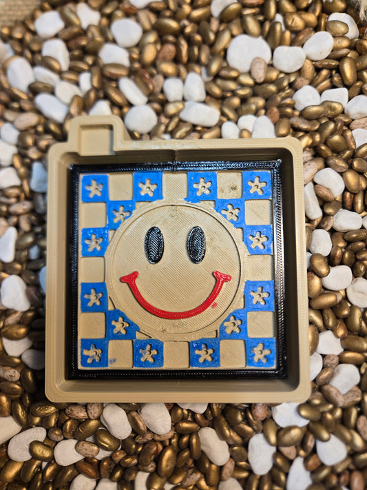 Square Smiley Face Freshie Mold