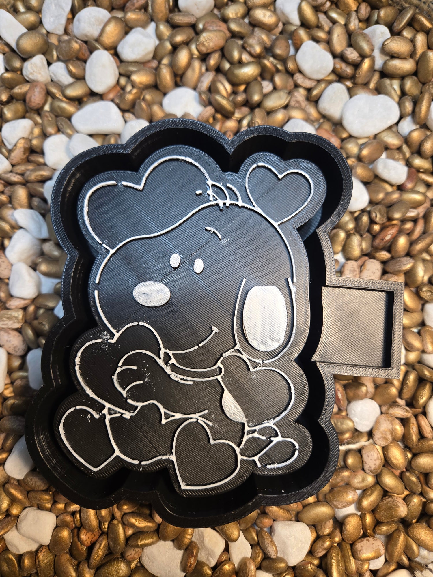 Snoopy Heart Freshie Mold 