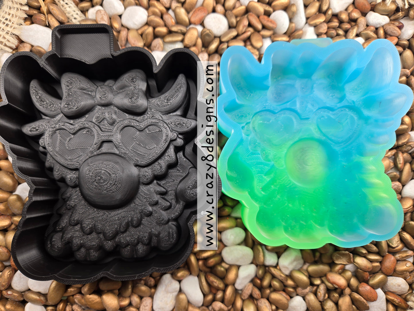 1938. 3D Highland Cow Freshie Mold