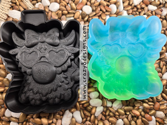 1938. 3D Highland Cow Freshie Mold