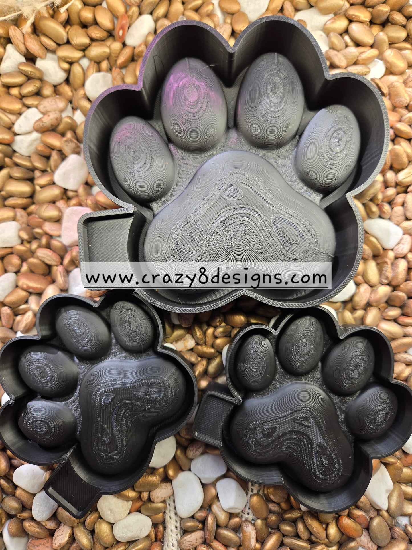 2084. 3D Paw Freshie Mold and /or Vent
