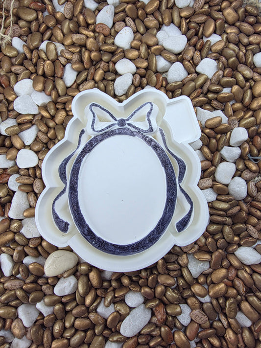 2464. 3D Oval Frame Freshie Mold | Silicone Mold for Freshies