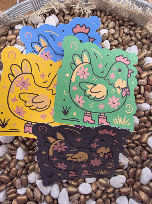 2739. Chicken Card Stock Freshie Mold