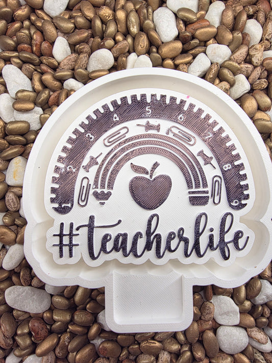 3223. Teacher Life Freshie Mold| | Silicone Mold for Freshies