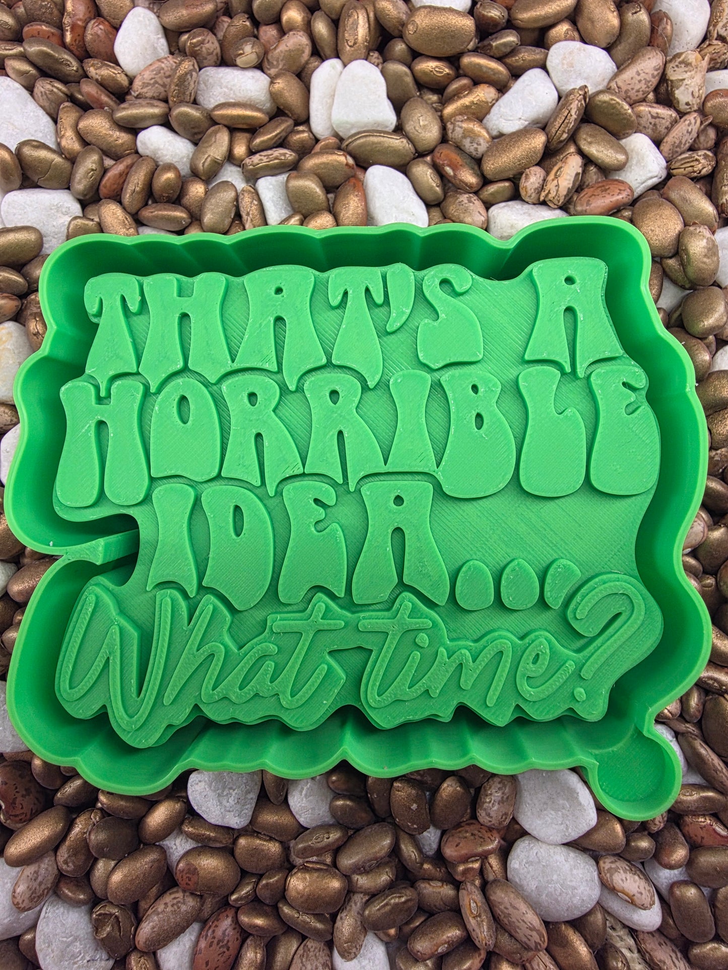3202. Horrible Idea, What Time Freshie Mold| | Silicone Mold for Freshies