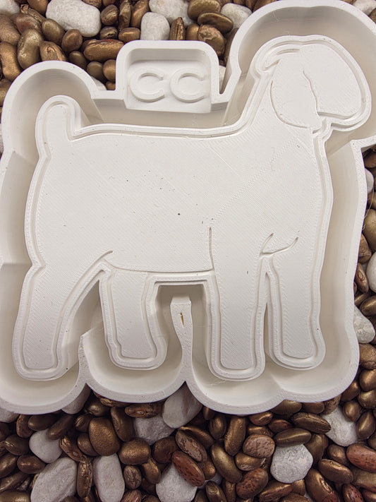 3365. 4H FFA Sheep Plain Freshie Mold| | Silicone Mold for Freshies