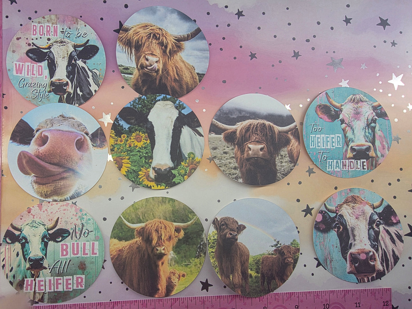3" Round Card Stock